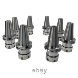 Cat40 ER32 Shank 2.76 Collet Chuck Holder Milling Lathe Chuck Tool 8PCS/Set