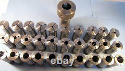 Collection of 30 P&W Collets for Lathe Used Hardinge 5PN