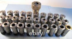 Collection of 30 P&W Collets for Lathe Used Hardinge 5PN