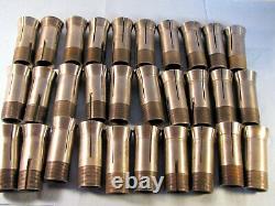 Collection of 30 P&W Collets for Lathe Used Hardinge 5PN