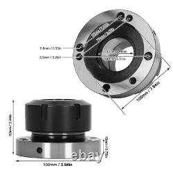 Collet Chuck ER50 100mm Diameter 7 Holes Carbon Steel For Lathe CNC Milling