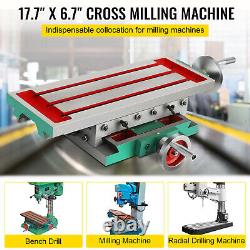 Compound Milling Machine Work Table 2 Axis Cross Slide Bench Drill Vise Fixture