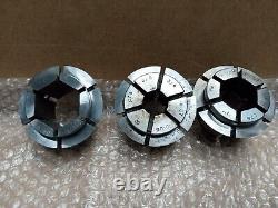 Crawford Multibore Collets Lathe Chuck Lot of 3