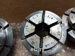 Crawford Multibore Collets Lathe Chuck Lot of 3