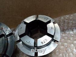 Crawford Multibore Collets Lathe Chuck Lot of 3