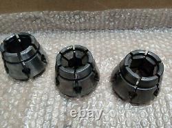 Crawford Multibore Collets Lathe Chuck Lot of 3