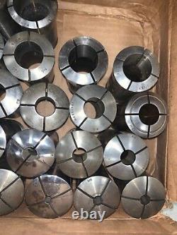 D1-3 Hardinge Sjogren 2J Collet Chuck with 28 Collets Monarch 10EE