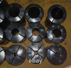 DAVOS 2J Collet Chuck AND 21 Hardinge Collet Set by 1/16, 2 ¼-8 Backing Plate
