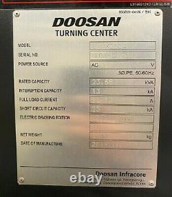 Doosan Lynx 220 Cnc Turning Center Lathe 6.5 Chuck Collet Tailstock Fanuc 2015