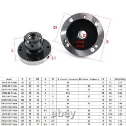 ER16 ER25 ER32 ER40 Lathe Chuck Mini Spindle 80-100mm Collet Flange CNC Fixture