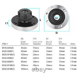 ER16-ER32 Collet Chuck 45-100mm Diameter Compact Lathe Tight Tolerance