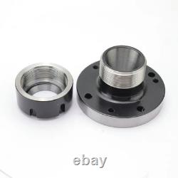 ER32 Collet Chuck D100mm Mini Flange 4 Axis Durable CNC Milling Lathe Fixture