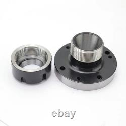 ER32 Collet Chuck D100mm Mini Flange 4 Axis Durable CNC Milling Lathe Fixture