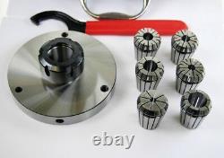 ER32 Lathe Collet Set with 125 MM Diameter Chuck From Chronos