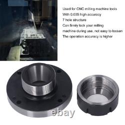 ER50 Collet Chuck 125mm Diameter 7 Hole 0.005 Lathe Collet Holder Tools Part