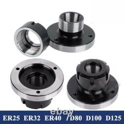 ER Lathe Chuck Viable Spindle Flange Four Axis Cartridge Collet Fixture CNC Tool