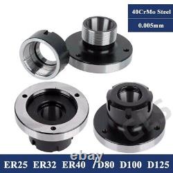 ER Lathe Chuck Viable Spindle Flange Four Axis Cartridge Collet Fixture CNC Tool