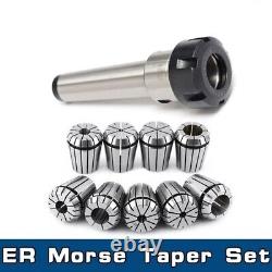 ER Morse Taper Set Spring Collets Durable Milling Cutter CNC Milling Lathe Tools