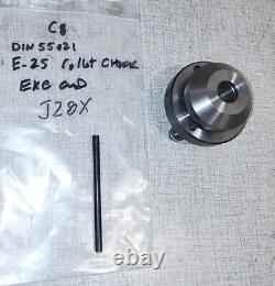 Emco Compact 8 Lathe DIN 55021 E-25 Collet Chuck J28X
