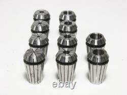 Emco ES-16 Collet Chuck M14 x 1 Thread Mount, and 10 ER-16 Collets, with Box