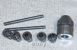 Emco Unimat 3 Lathe M14x1 ER-16 Collet Chuck & Misc. Collets PN 171140 A31Z