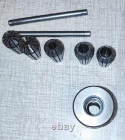 Emco Unimat 3 Lathe M14x1 ER-16 Collet Chuck & Misc. Collets PN 171140 A31Z