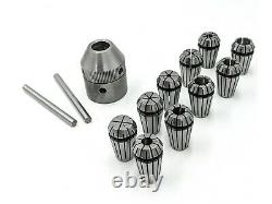 Emco unimat 3 lathe collet chuck with set of ER16 collets M14x1mm thread