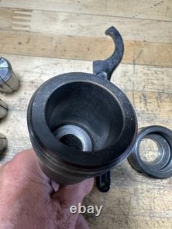 Enco r8 Collet Chuck, Wrench And 15 Collets 1/8to 1 Came Off A Bridgeport Mill