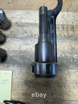 Enco r8 Collet Chuck, Wrench And 15 Collets 1/8to 1 Came Off A Bridgeport Mill