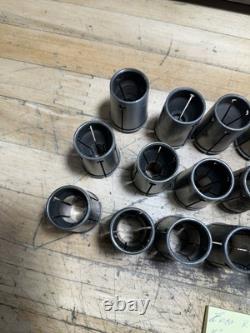 Enco r8 Collet Chuck, Wrench And 15 Collets 1/8to 1 Came Off A Bridgeport Mill