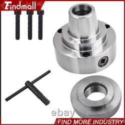 Findmall 5C Collet Lathe Chuck Closer With Semi-finished Adp. 2-1/4 x 8 Thread
