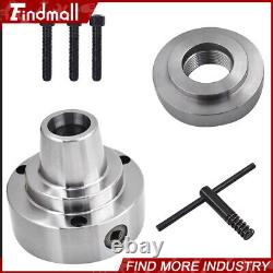 Findmall 5C Collet Lathe Chuck Closer With Semi-finished Adp. 2-1/4 x 8 Thread