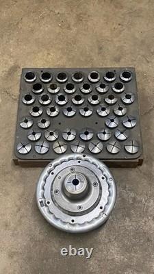 HARDINGE SJOGREN NO. 2-D6'' SPEED COLLET CHUCK 2J COLLET D1-6 With Set Of Collets