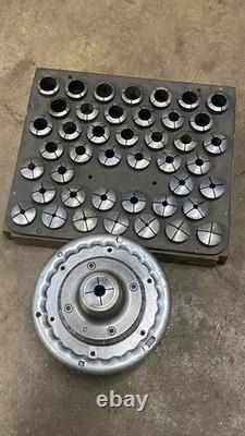 HARDINGE SJOGREN NO. 2-D6'' SPEED COLLET CHUCK 2J COLLET D1-6 With Set Of Collets