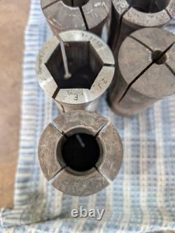 HARDINGE SJOGREN NO. 2 LATHE SPEED COLLET CHUCK 2J COLLET With 8 Collets