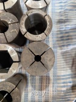 HARDINGE SJOGREN NO. 2 LATHE SPEED COLLET CHUCK 2J COLLET With 8 Collets