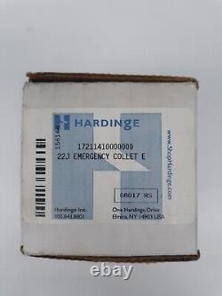 Hardinge 22J E (emergency) Collet with 1/4 pilot hole machining lathes USA made