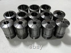 Hardinge 22J Round Lathe Collet 13pc Lot Set Chuck 1/2 5/83/4 7/8 1&1/4 1&3/8