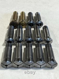 Hardinge 6k Lathe 14pc Round Collet Lot Set Chuck 10k South Bend Buck Emergency
