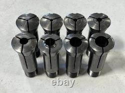 Hardinge 6k Lathe 8pc Round Collet Lot Set Chuck 10k South Bend 1/16 1/8 1/4 3/8