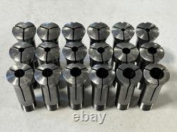 Hardinge 6k Lathe Round Collet Lot Set Chuck 10k South Bend RSB 1/16 1/8 1/4 3/8