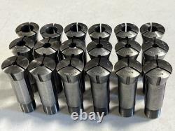 Hardinge 6k Lathe Round Collet Lot Set Chuck 10k South Bend RSB 1/16 1/8 1/4 3/8