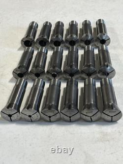 Hardinge 6k Lathe Round Collet Lot Set Chuck 10k South Bend RSB 1/16 1/8 1/4 3/8