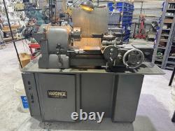 Hardinge HCT-CF Chucker Lathe with 3-Jaw Chuck, Full Collet Set & Tooling