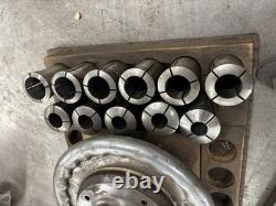 Hardinge SJOGREN No 2 Collet Speed Lathe Chuck L1 Mount 2J Collets 22 Included