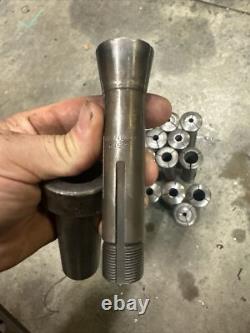 Hendey Metal Lathe 12 14 16 no. 2 Collets with Nose Cone Machinist Tool Lot