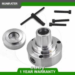 High Precision 5C Collet Lathe Chuck 2-1/4×8 Threaded Hole Connection Plate 5