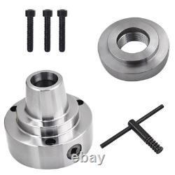 High Precision 5C Collet Lathe Chuck 2-1/4×8 Threaded Hole Connection Plate 5