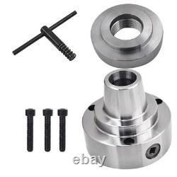 High Precision 5C Collet Lathe Chuck 2-1/4×8 Threaded Hole Connection Plate 5