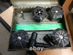 JACOBS FLEX COLLET METAL LATHE CHUCK With L1 MOUNT & 2 CASES OF COLLETS